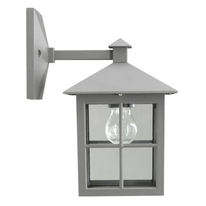 K.S. Verlichting Außenwandleuchte Arlano Wandlampe Anthrazit Transparent E27 B-Ware von KS Verlichting