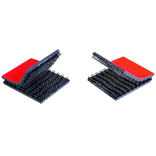 Dual Lock DL250/5361 | Pilzkopfband | Klettband | Druckverschluss | Klettverbindung | selbstklebende Rückseite mit Acrylat-Klebstoff / 25,4 mm x 25,4 mm, 4 Stück von KS24 Products