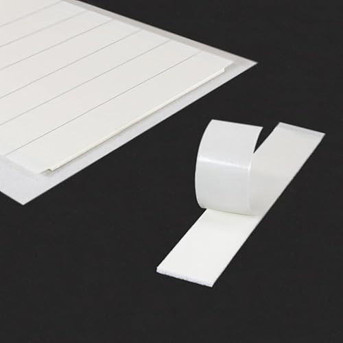 KS24 Products Doppelklebestreifen stark | aus Schaumstoff | einfache Anwendung | 12 x 45 x 1 mm / 100 Stück von KS24 Products