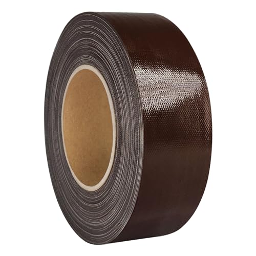 KS24 Products Gaffer Tape | Premium Gewebeklebeband | große Auswahl an Farben & Breiten | stark klebend & wiederablösbar/braun, 50 mm x 50 m von KS24 Products