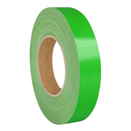 KS24 Products Gaffer Tape | Premium Gewebeklebeband | große Auswahl an Farben & Breiten | stark klebend & wiederablösbar/hellgrün, 12 mm x 50 m von KS24 Products