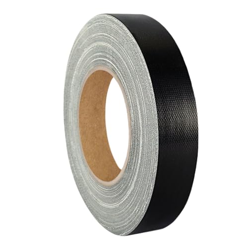 KS24 Products Gaffer Tape | Premium Gewebeklebeband | große Auswahl an Farben & Breiten | stark klebend & wiederablösbar/schwarz, 19 mm x 50 m von KS24 Products