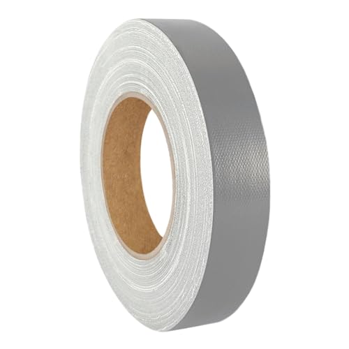 KS24 Products Gaffer Tape | Premium Gewebeklebeband | große Auswahl an Farben & Breiten | stark klebend & wiederablösbar/silber, 19 mm x 50 m von KS24 Products