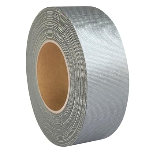 KS24 Products Gaffer Tape | Premium Gewebeklebeband | große Auswahl an Farben & Breiten | stark klebend & wiederablösbar/silber, 30 mm x 50 m von KS24 Products