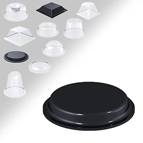 KS24 Products Gummipuffer selbstklebend Anschlagpuffer | Elastikpuffer | Ausführung wählbar - (zylindrisch, Ø 19,7 mm, H 3 mm, schwarz, 14 Stück) von KS24 Products
