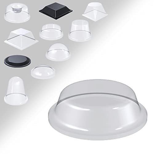 KS24 Products Gummipuffer selbstklebend Anschlagpuffer | Elastikpuffer | Ausführung wählbar - (zylindrisch, Ø 12,7 mm, H 3,5 mm, transparent, 200 Stück) von KS24 Products
