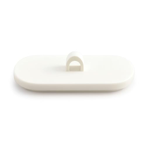 KS24 Products Klebeösen oval weiß | mit Schaumklebepunkt | NICHT ablösbar | 5, 20 oder 100 Stück | Zum Aufhängen von Werbeschildern, Deko etc. / 5 Stück von KS24 Products