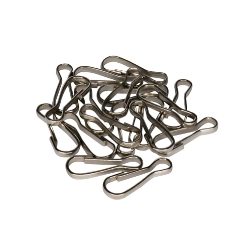 KS24 Products Simplexhaken | Vernickelter Stahl | Mini | 15 mm lang | 100 Stück von KS24 Products