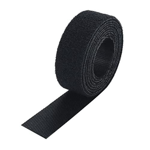 Kabelbinder Klett schwarz | Klettband Kabelbinder | Mit Mikrohaken | 16 mm breit | Verschiedene Längen auf Rolle / 16 mm x 3 m von KS24 Products