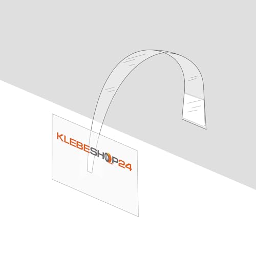 Regalwobbler | Spitz zulaufend | Vorne 5 mm, hinten 16 mm breit | Beidseitig selbstklebend | Mit Schaumklebeflächen / 100 Stück von KS24 Products