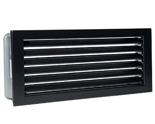 Kaltluftgitter 25x15 schwarz Lüftungsgitter Ofengitter Kaltluftgitter 25x15 schwarz Lüftungsgitter Ofengitter von KS24
