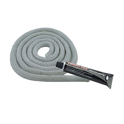 Dichtschnur Dichtkordel weiss für Kaminöfen 20mm 2,5 Meter + 1x Kleber weiss von KS24