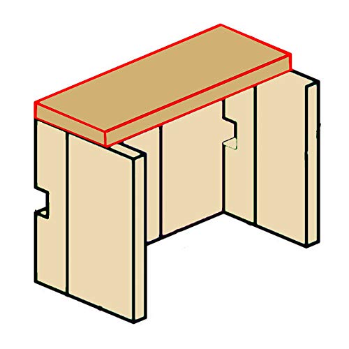 Feuerleitblende Vermiculite passend für Kaminofen Zirkon Prisma Eurotherm Ersatzteile Brennraum Feuerraum Flammenblenkplatte von KS24