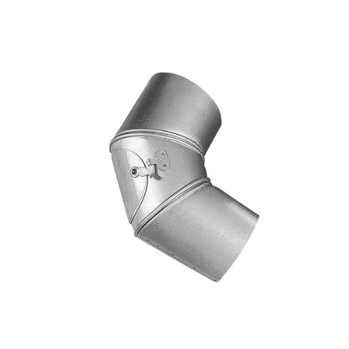 Rauchrohr, Ofenrohr Bogen drehbar mit Tür FAL 120 ø 0,6mm stark von KS24