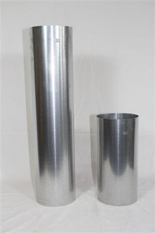 Rauchrohr, Ofenrohr Rohr 0,50 m FAL 80 ø 0,6mm stark von KS24