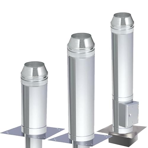 Schornsteinerhöhung doppelwandig 30mm Dämmung DN 180mm Einschub rund - Höhe 1000mm Schornsteinerhöhung doppelwandig 30mm Dämmung DN 180mm Einschub rund - Höhe 1000mm von KS24