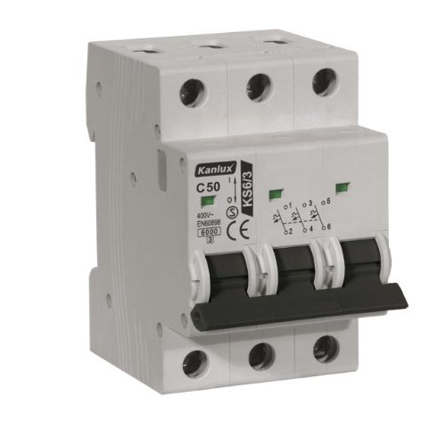 Leitungsschutzschalter C63/3 3P 63A 3-polig, Sicherung LS-Schalter Sicherungsautomat Automat von Kanlux
