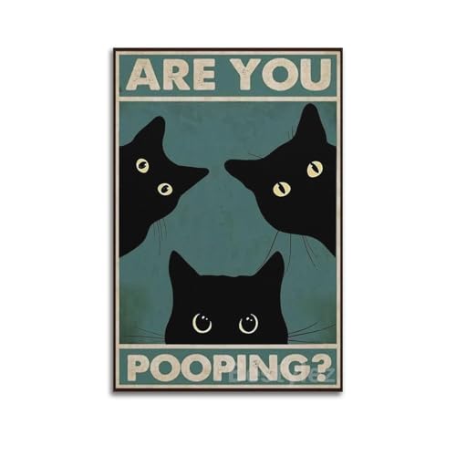 KSAIRHNRHRG Poster mit Aufschrift "Are You Pooping", Vintage-Stil, ästhetisches Poster, dekoratives Gemälde für Wohnzimmer, Schlafzimmer, elegantes Poster, 40 x 60 cm, ungerahmter Stil KSAIRHNRHRG Poster mit Aufschrift "Are You Pooping", Vintage-Stil, ästhetisches Poster, dekoratives Gemälde für Wohnzimmer, Schlafzimmer, elegantes Poster, 40 x 60 cm, ungerahmter Stil von KSAIRHNRHRG