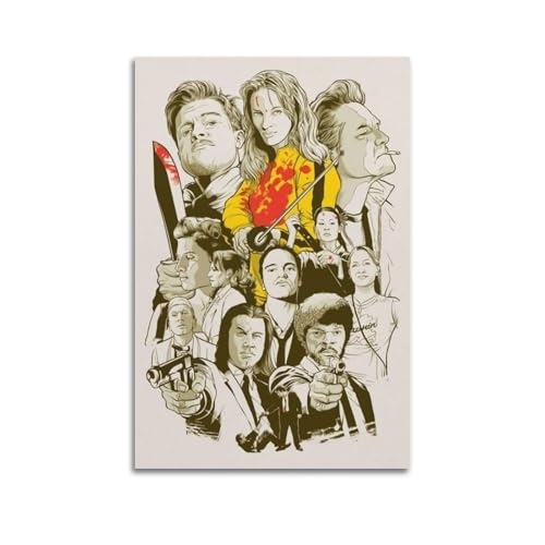 KSAIRHNRHRG Quentin Tarantino Filmplakat Wandkunst Cover Vintage Zimmer ästhetisches Poster Deko Bild für Wohnzimmer, Schlafzimmer, elegantes Poster, 30 x 45 cm, rahmenloser Stil KSAIRHNRHRG Quentin Tarantino Filmplakat Wandkunst Cover Vintage Zimmer ästhetisches Poster Deko Bild für Wohnzimmer, Schlafzimmer, elegantes Poster, 30 x 45 cm, rahmenloser Stil von KSAIRHNRHRG