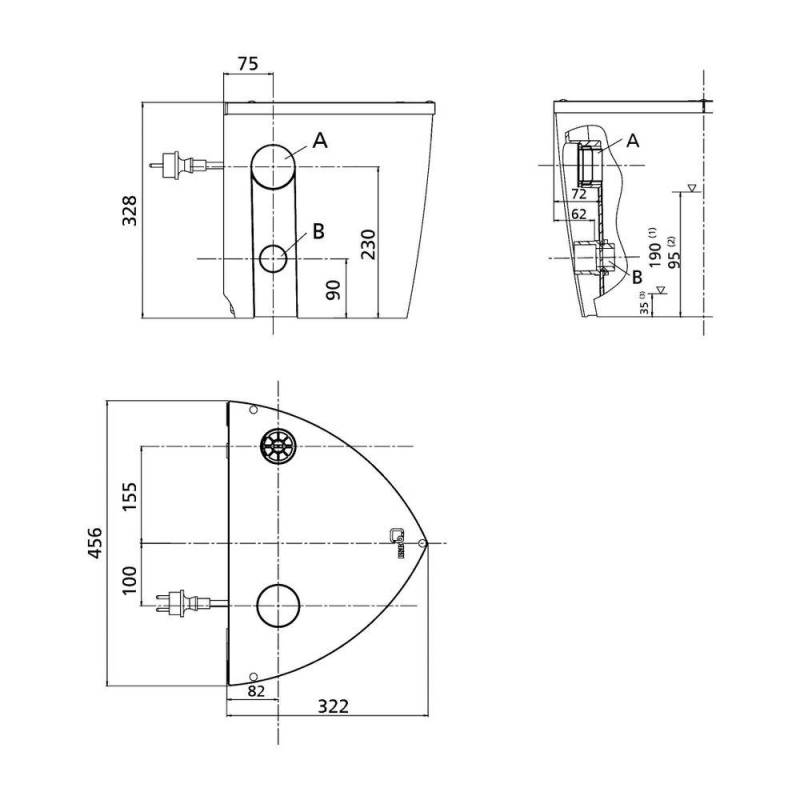 KSB Hebeanlage AmaDrainer Box Mini C Überflur, mit AmaDrainer 301 C 29135140 von KSB