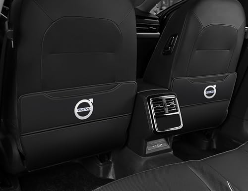 2 Stück Rückenlehnenschutz Auto für Volvo XC40 XC60 XC90 V40 V60 V90 S40 S60 S80 S90 C30 C70, Rücksitzschoner Kick-Matte aus Leder, Autositzschoner Rücklehnenschutz, Wasserdichter Verschleißfest 2 Stück Rückenlehnenschutz Auto für Volvo XC40 XC60 XC90 V40 V60 V90 S40 S60 S80 S90 C30 C70, Rücksitzschoner Kick-Matte aus Leder, Autositzschoner Rücklehnenschutz, Wasserdichter Verschleißfest von KSDJSNA