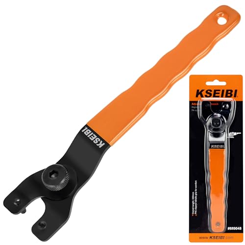 KSEIBI 689048 Universal Einstellbarer Stift Winkelschleifer Schraubenschlüssel für Flansch Schleifmaschine von 4 Zoll - 9 Zoll Schraubenschlüssel von KSEIBI