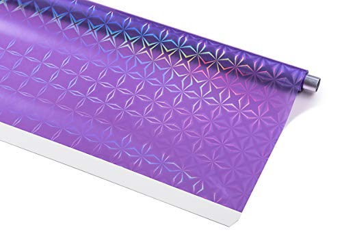 ERSATZROLLE HALB Kassetten DUSCHROLLO Laser LILA VIOLETT 3D Multicolor 7 Breiten ZUR Wahl (100x240 cm) von KSHANDEL24