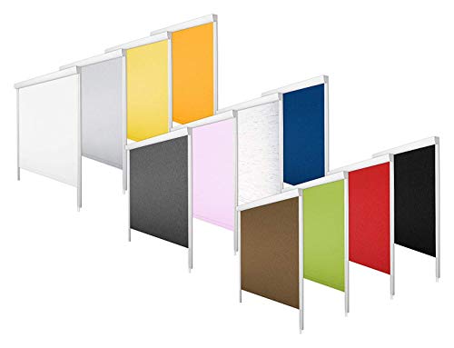 Verdunklungsrollo mit Kassette und seitlichen Leisten 100% Black Out Thermorollo - MEGA Auswahl - 18 Größen - 12 Farben, ohne Bohren (braun, 80x150 cm) von KSHANDEL24