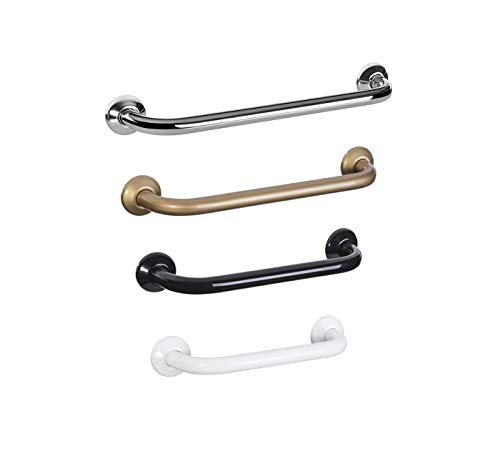 WANNENGRIFF BADEWANNENGRIFF HALTEGRIFF CHROM WEISS SCHWARZ ALTGOLD! ROBUSTE UND STABILE AUSFÜHRUNG! Grab BAR! MEGA Auswahl - 4 Farben - 11 Maße (60 cm, schwarz) von KSHANDEL24