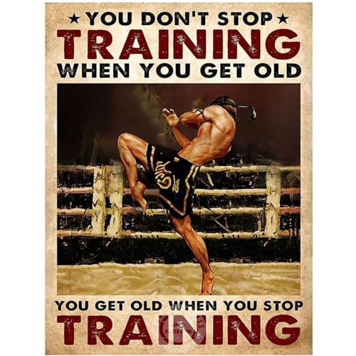 KSHAO ATHQW Muay Thai Boxer Poster Boxen Wandkunst, wenn Sie alt Leinwand Malerei Training Vintage Für Fitnessraum Wohnkultur Bild 60x80cmx1 Kein Rahmen KSHAO ATHQW Muay Thai Boxer Poster Boxen Wandkunst, wenn Sie alt Leinwand Malerei Training Vintage Für Fitnessraum Wohnkultur Bild 60x80cmx1 Kein Rahmen von KSHAO ATHQW