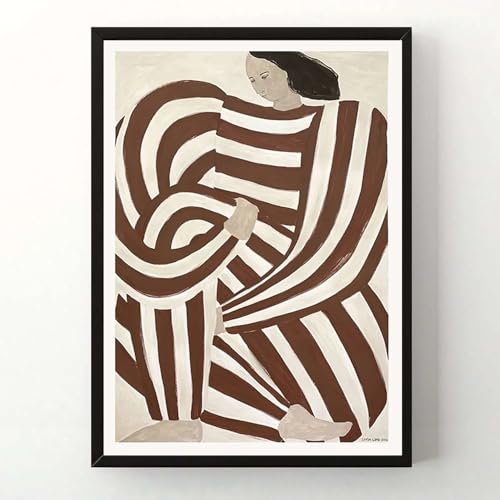 KSHAO ATHQW Sofia Lind Poster Und Drucke Abstrakte Figuren Leinwand Malerei Minimalistische Wandkunst Für Wohnzimmer Schlafzimmer Korridor Dekor Bild 20x30cmx1 Kein Rahmen von KSHAO ATHQW
