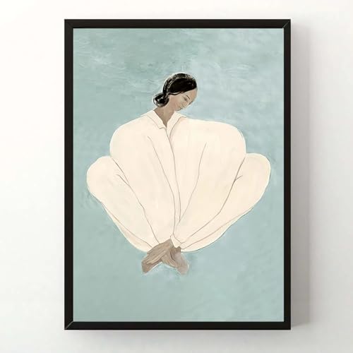 KSHAO ATHQW Sofia Lind Poster und Drucke, abstrakte Figuren, Leinwandgemälde, Sofia Lind Girl, Wandkunst für Wohnzimmer, Schlafzimmer, Korridor, Dekorbild, 40 x 50 cm x 1 ohne Rahmen von KSHAO ATHQW