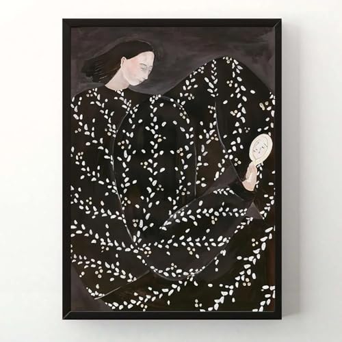 KSHAO ATHQW Sofia Lind Poster und Drucke, abstrakte Leinwandmalerei, nordische Einfachheit, Wandkunst, Wohnzimmer, Schlafzimmer, Korridor, Dekorbild, 30 x 40 cm x 1, ohne Rahmen von KSHAO ATHQW