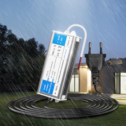 KSIBNW 24V LED Trafo 6W Netzteil Adapter IP67 Outdoor Wasserdicht Transformator mit Stecker, Treiber 230V AC auf DC 24Volt 0,25A 6W Konstantspannung Niedervolt Schaltnetzteil für Außen LED Lampen von KSIBNW