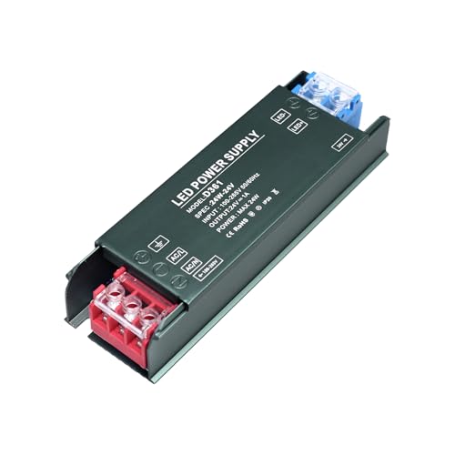 KSIBNW 24V Netzteil 24W LED Trafo, Transformator 230V auf 24V Schaltnetzteil Adapter Treibe kein Flimmern Konstantspannung Niedervolttrafo für LED Lichtstreifen, AC 230Volt auf DC 24Volt 1A 24W von KSIBNW