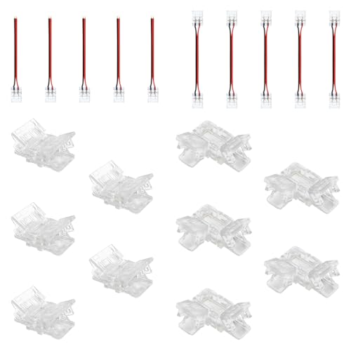 KSIBNW LED Streifenanschluss,5 PCs L-Shaped Connector Kit,2 Pin Verbindungskabel Verbinder,Doppelköpfig 2 Pin Streifen-zu-Streifen-Jumper Verlängerungskabel KSIBNW LED Streifenanschluss,5 PCs L-Shaped Connector Kit,2 Pin Verbindungskabel Verbinder,Doppelköpfig 2 Pin Streifen-zu-Streifen-Jumper Verlängerungskabel von KSIBNW
