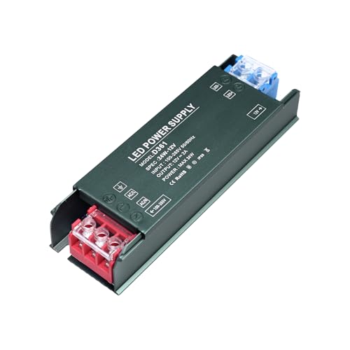 KSIBNW Netzteil 12V 2A 24W LED Trafo, Transformator 230V auf 12V Extra Dünn Treiber Netzteil Adapter Schalt Niedervolttrafo Schaltnetzteil für LED Streifen, AC 230Volt auf DC 12Volt 2A 24W von KSIBNW