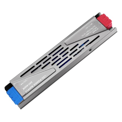 KSIBNW Netzteil 24V 400W LED Trafo 230V auf 24V Transformator, 24V LED Treiber Schaltnetzteil Adapte Extra Dünn Netzteil für LED-Streifen Lampen Strahler Lichtbänder, AC 230V to DC 24V 16,7A 400W von KSIBNW