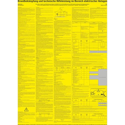 KSIGN Aushang Brandbekämpfung von Bränden in Elektronisch Anlagen, VDE,Aluminium, 500x700mm, VDE KSIGN Aushang Brandbekämpfung von Bränden in Elektronisch Anlagen, VDE,Aluminium, 500x700mm, VDE von KSIGN