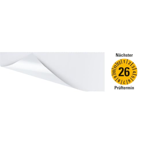 KSIGN Kabelprüfplakette Nächster Prüftermin 26, gelb, Folie, selbstklebend, 57x25mm, 60/Heft KSIGN Kabelprüfplakette Nächster Prüftermin 26, gelb, Folie, selbstklebend, 57x25mm, 60/Heft von KSIGN