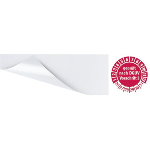 KSIGN Kabelprüfplakette geprüft nach DGUV 3 26-31,rot,Folie,selbstklebend,57x25mm,6/Bogen KSIGN Kabelprüfplakette geprüft nach DGUV 3 26-31,rot,Folie,selbstklebend,57x25mm,6/Bogen von KSIGN