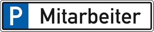 KSIGN Parkplatzreservierungsschild Mitarbeiter, mit Befestigungsset 1,520x110mm KSIGN Parkplatzreservierungsschild Mitarbeiter, mit Befestigungsset 1,520x110mm von KSIGN