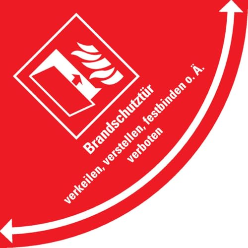 KSIGN Sicherheitsbodenmarkierung Brandschutztür, R10, Bodenmarkierungsfolie, 750x750mm, ISO 7010/F007, ASR A1.5 KSIGN Sicherheitsbodenmarkierung Brandschutztür, R10, Bodenmarkierungsfolie, 750x750mm, ISO 7010/F007, ASR A1.5 von KSIGN
