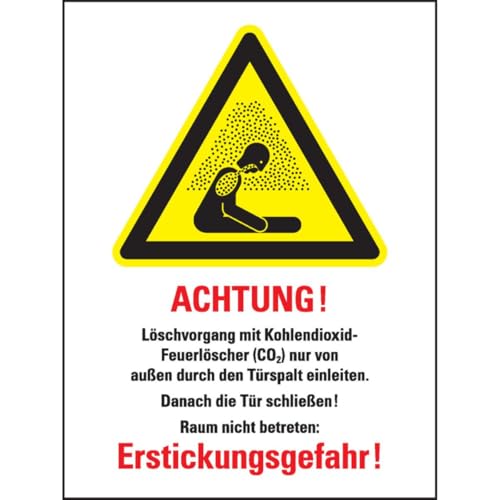 KSIGN Warn-Kombischild CO²-Feuerlöscher - Löschen d. Türspalt,ISO,Kunststoff,200x300mm KSIGN Warn-Kombischild CO²-Feuerlöscher - Löschen d. Türspalt,ISO,Kunststoff,200x300mm von KSIGN