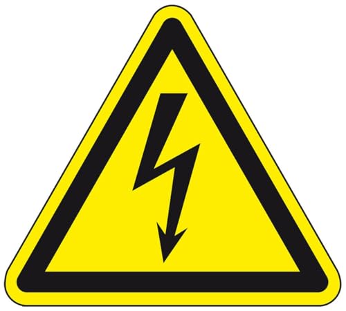 KSIGN Warnschild Warnung vor elekrischer Spannung, Folie, selbstklebend, SL 200mm, ASR A1.3, DIN EN ISO 7010 W012 KSIGN Warnschild Warnung vor elekrischer Spannung, Folie, selbstklebend, SL 200mm, ASR A1.3, DIN EN ISO 7010 W012 von KSIGN