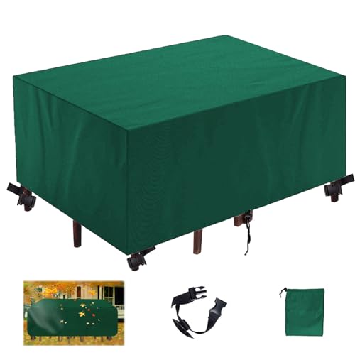 KSITH- Fly Abdeckung Gartenmöbel,Wasserdicht Schwerlast 420D Oxford Gewebe Schutzhülle,Rechteckig UV-Beständiges Schutzhülle für Gartentisch Sitzgruppe-Green|| 155x130x74cm/61x51x29in KSITH- Fly Abdeckung Gartenmöbel,Wasserdicht Schwerlast 420D Oxford Gewebe Schutzhülle,Rechteckig UV-Beständiges Schutzhülle für Gartentisch Sitzgruppe-Green|| 155x130x74cm/61x51x29in von KSITH- Fly
