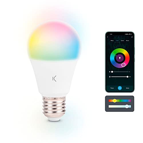 Smart Bombilla Intelligente 9 W A60 RGB-CCT KSIX von KSIX smart your tech
