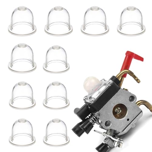 KSJEHW 10 Stück Primer Pumpe für STIHL FS38 FS40 FS45 FS55 FS56 FS80 FS85 FS130, Primer Birne Vergaser Ersatzteile Pumpe Bulb Zubehör für Motorsense Freischneider Fadenschneider von KSJEHW
