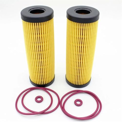 KSJFEQS [Replacement] Set mit 2 Ölfiltern FT4Z-6731-A for Ford F-150 for Edge 2.7L V6 Turbolader-Filterelement von KSJFEQS