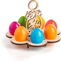 Eierhalter Küken Aus Holz, 7 Eier, Ostereier Tischdekoration Geschenk Ostern Eierhalter Küken Aus Holz, 7 Eier, Ostereier Tischdekoration Geschenk Ostern von KSLaserart